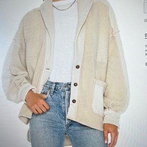 Free People Jordan Jacket Washed Muslin Size Medium